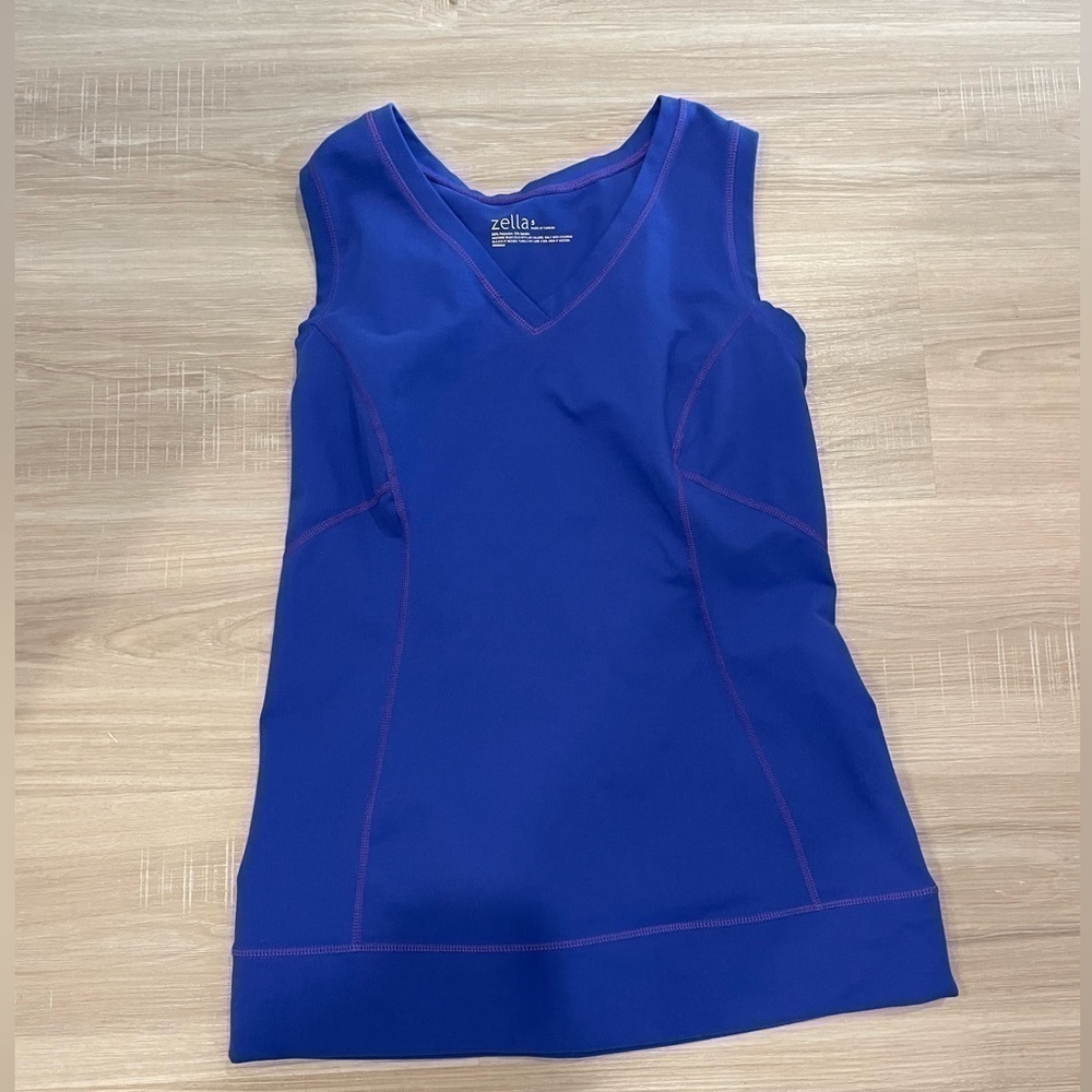 Zella Royal Blue V-Neck Tank Top